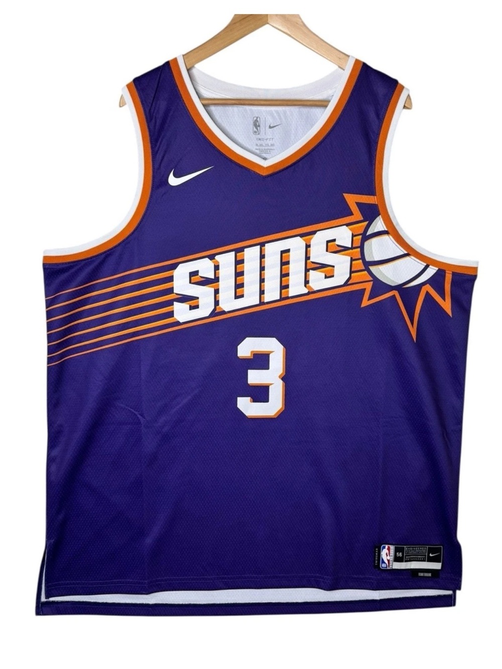 Nike NBA Phoenix Suns Chris Paul #3 Icon Edition Swingman Jersey Men's 56 XXL